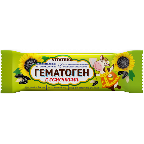 Гематоген с семечками Vitateka, 40 г
