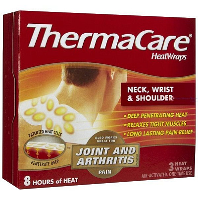 Одноразовые разогревающие аппликаторы Thermacare для шеи, плеча и запястья, 2 шт
