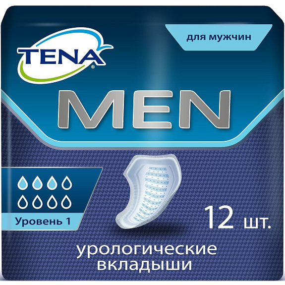 Урологические вкладыши для мужчин Tena Men Level 1, 12 шт