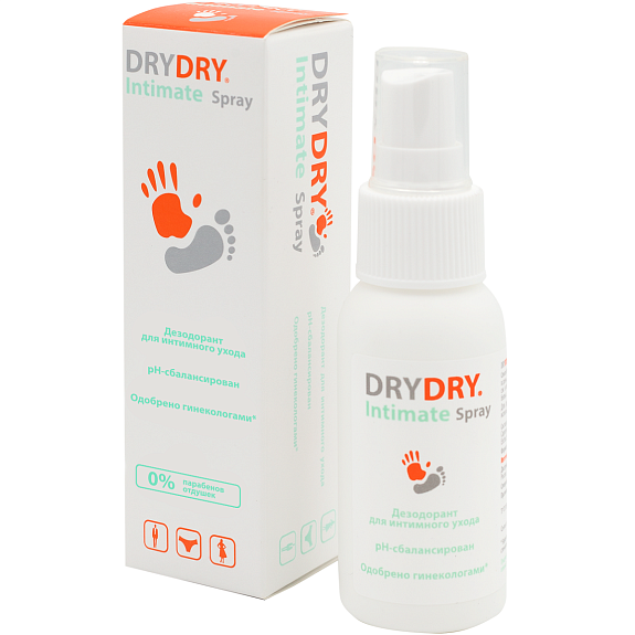 Спрей-дезодорант для интимного ухода Dry Dry Intimate, 50 мл
