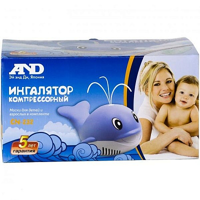Компрессорный ингалятор A&D CN-232 "Китенок" (небулайзер)