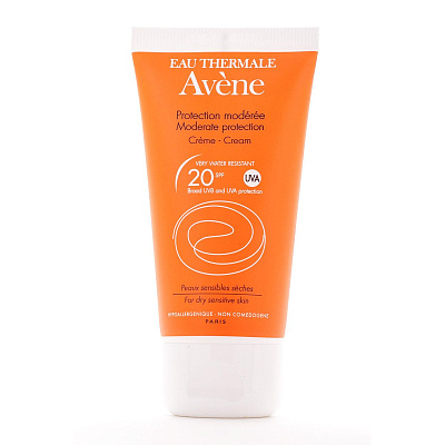 Солнцезащитный крем SPF 20 Suncare умеренная защита Avene, 50 мл