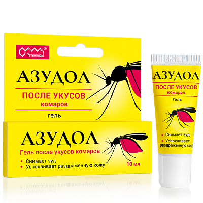 Гель после укусов комаров Азудол, 8 мл