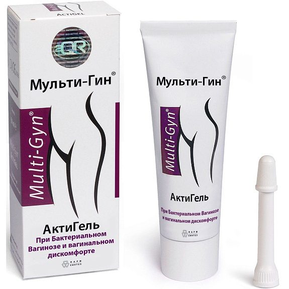 АктиГель Мульти-Гин гель для нормализации вагинальной микрофлоры, 50 мл