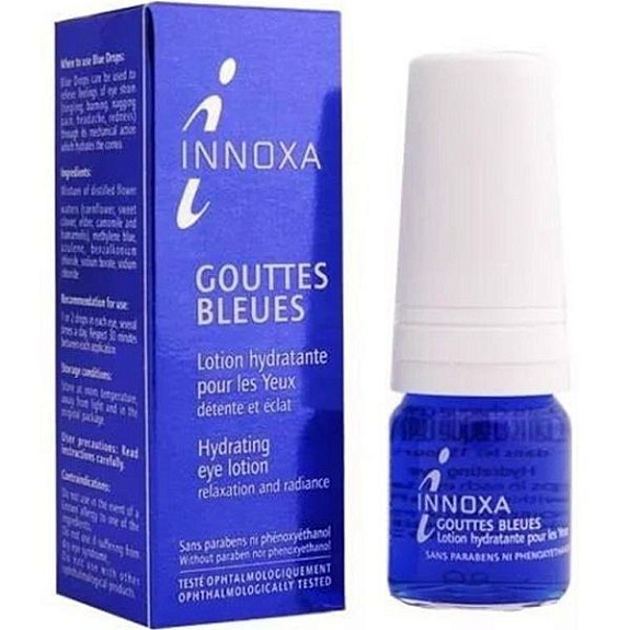 Увлажняющие васильковые капли для глаз Innoxa Gouttes Bleues, 10 мл