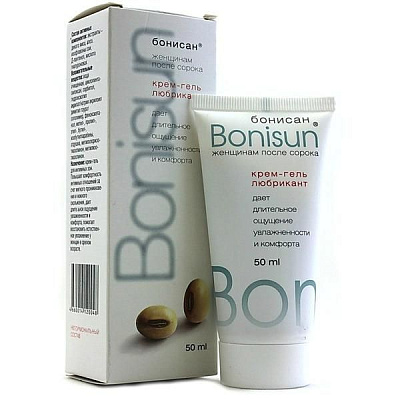 Бонисан интимная смазка для женщин старше 40 лет крем-гель лубрикант РИА «Панда», 50 мл (скидка 20% при заказе кратно 5 упаковок)