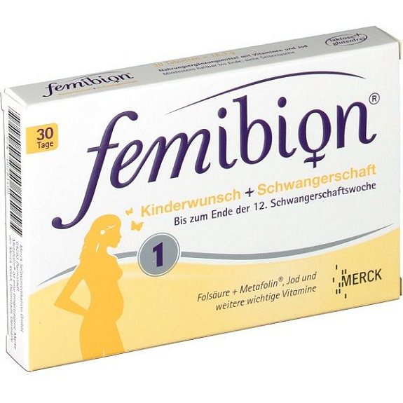 Витаминно-минеральный комплекс Femibion Natalcare I для планирующих беременность и беременных до конца 12 недели, 30 шт