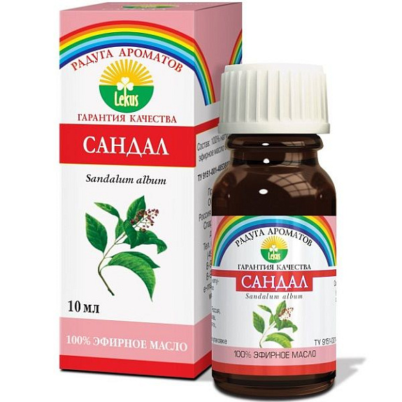 Эфирное масло 100% сандал Лекус, 10 мл
