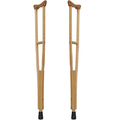 Костыли опорные деревянные для взрослых (пара)