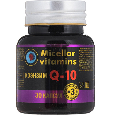 Мицеллированный Коэнзим Q10 800 мг, 30 капсул