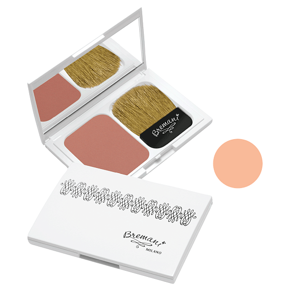 Компактные румяна для лица Персиковый Джем Compact Blusher «Peach Jam» Bremani NSP