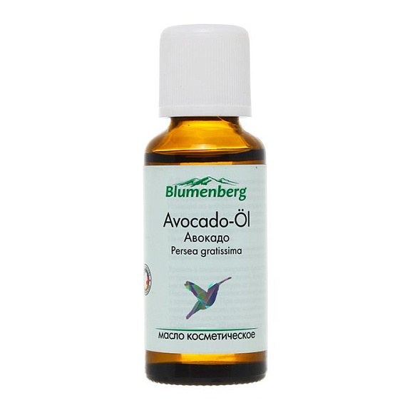 Косметическое масло авокадо Blumenberg, 30 мл