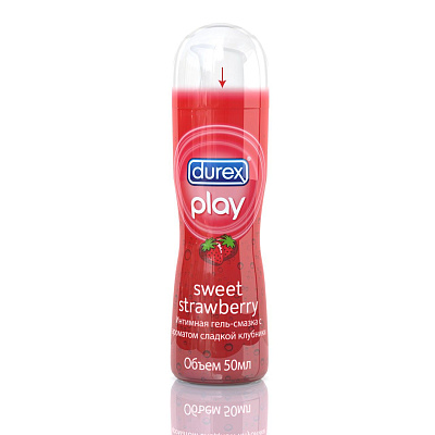Интимная гель-смазка play sweet strawberry с ароматом сладкой клубники Durex, 50 мл