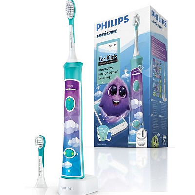Электрическая зубная щетка Philips Sonicare For Kids HX6322 для детей от 3 лет с поддержкой bluetooth