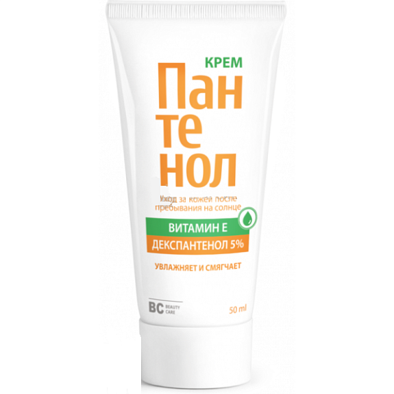 Крем для тела Пантенол 5% для восстановления кожи BC Beauty Care, 50 мл