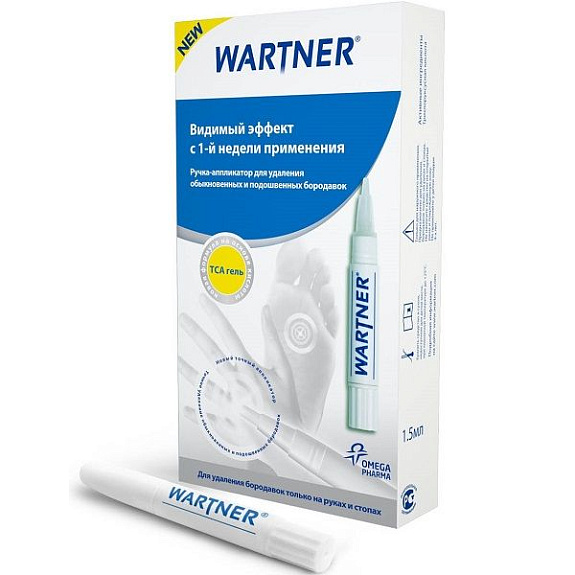 Ручка-аппликатор для удаления обыкновенных и подошвенных бородавок, 1,5 мл