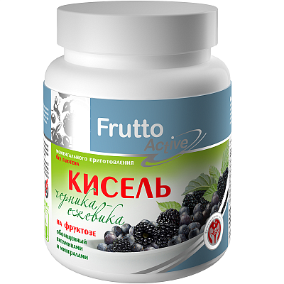 Кисель на фруктозе Черника-Ежевика Frutto Active Арт Лайф, 300 г
