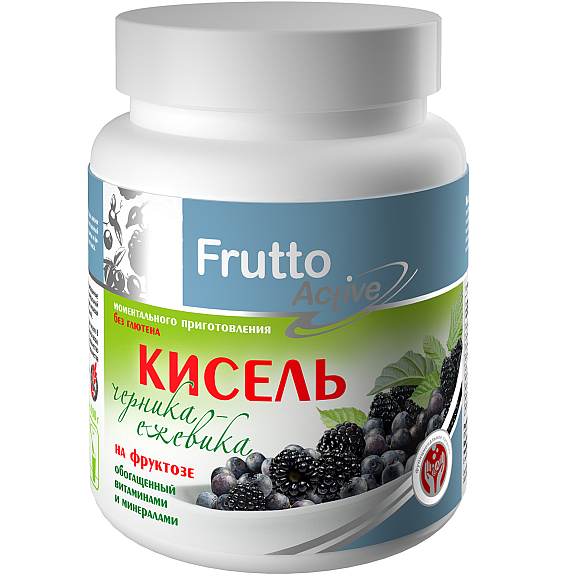 Кисель на фруктозе Черника-Ежевика Frutto Active Арт Лайф, 300 г