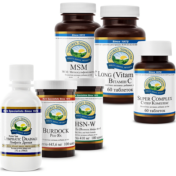 Набор «Кожа, волосы, ногти» Kit "Skin, Hair, Nails" NSP, 6 шт