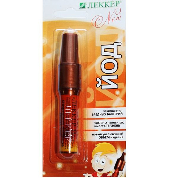 Спиртовой раствор йода 5% Леккер маркер, 5 мл