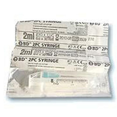 Шприц 2-х компонентный bd discardit 2 мл с иглой 0,6х30 мм Becton Dickinson, 100 шт