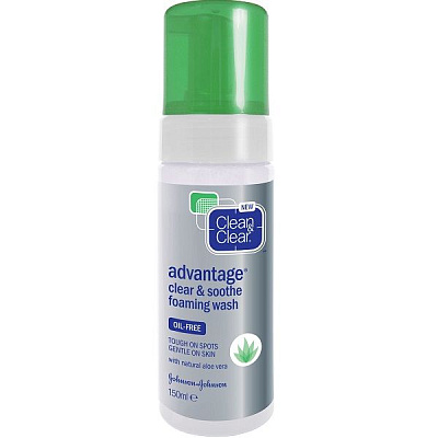 Очищающая пенка с экстрактом алоэ Clean&Clear® ADVANTAGE®, 150 мл