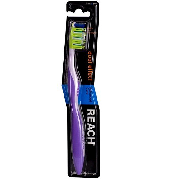 Зубная щетка Reach Dualeffect жесткая