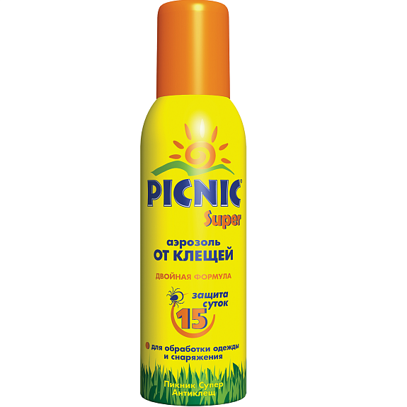 Аэрозоль от клещей Picnic Super антиклещ, 125 мл