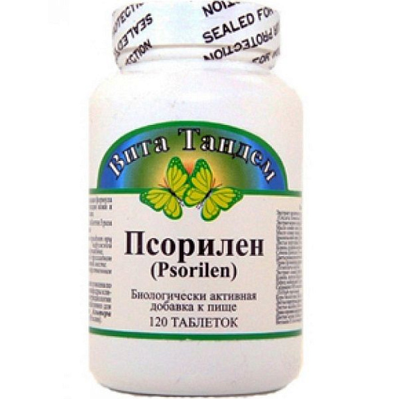Псорилен, Комплексная терапия псориаза, Альтера Холдинг, 1030 мг, 120 таблеток