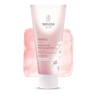 Молочко для лица миндальное деликатное очищающее Weleda, 75 мл