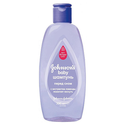 Детский шампунь «Перед сном» с экстрактом лаванды и ромашки Спокойный сон малыша, Johnson's® baby, 300 мл