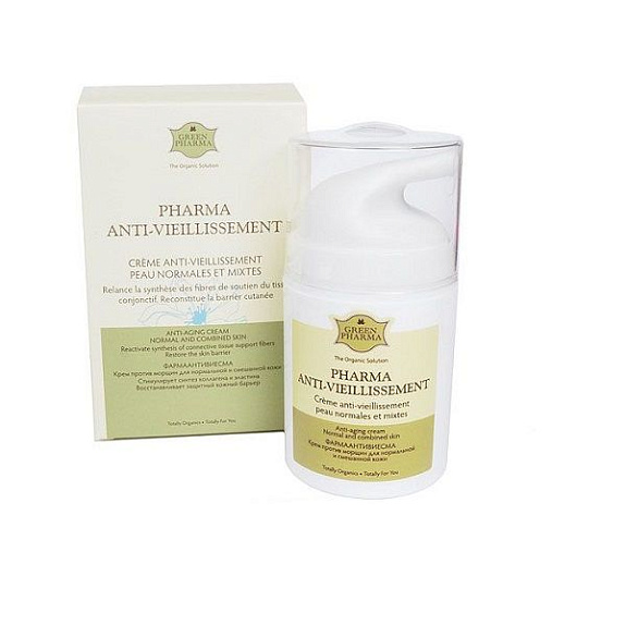 Крем против морщин "Pharma Anti-Vieillissement" Green Pharma, 50 мл.
