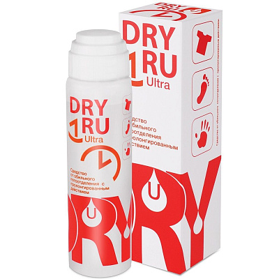 Средство от обильного потоотделения с пролонгированным действием Dry Ru Ultra, 50 мл