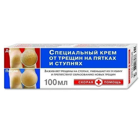 Крем для пяток от трещин Скорая помощь, 100 мл