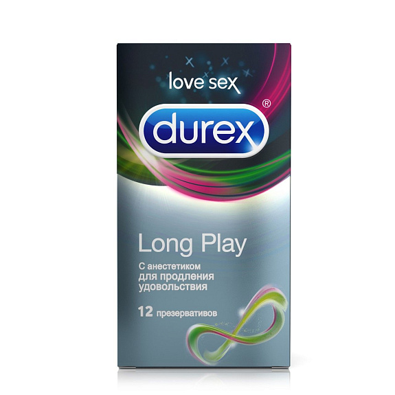 Презервативы long play со специальной смазкой Durex, 12 шт