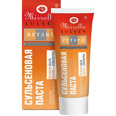 Сульсеновая паста против перхоти с пролонгированным действием Mirrolla Sulsen Retard, 75 мл