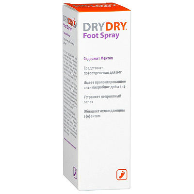 Спрей средство от потоотделения для ног Dry Dry Foot Spray, 100 мл
