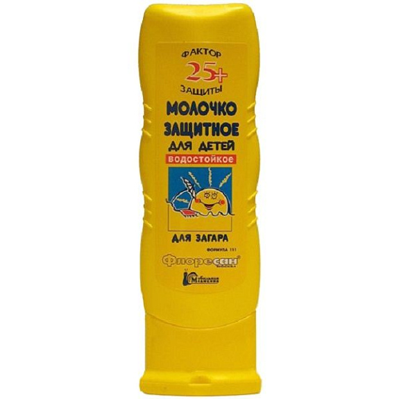 Солнцезащитное молочко для детей Floresan SPF25+ формула 111, 125 мл