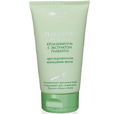 Крем-шампунь с экстрактом плаценты при выраженном выпадении волос Cosmedic, 150 мл