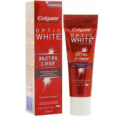 Зубная паста Optic White Экстра сила Colgate, 75 мл