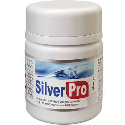 Средство моющее универсальное с антибактериальным эффектом Silver Pro Арт Лайф, 60 шт