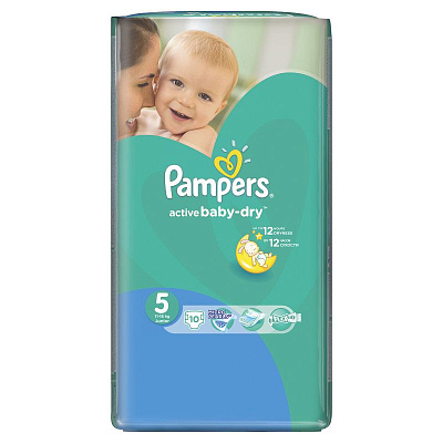 Подгузники для детей Active Baby-Dry Junior Pampers 11-18 кг, 10 шт