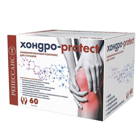 Хондро-protect комбинированный комплекс для суставов Ренессанс, 60 пакетов