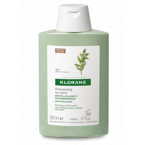 Шампунь с экстрактом мирта от жирной перхоти Klorane, 200 мл