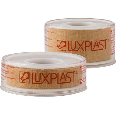 Фиксирующий лейкопластырь на тканевой основе Luxplast, 2,5х500 см