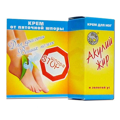 Крем от пяточной шпоры золотой ус Акулий жир, 20 мл