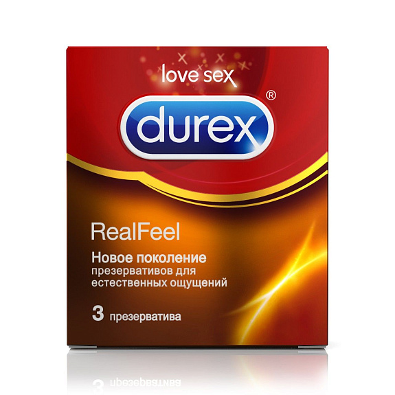 Презервативы real feel Durex, 3 шт