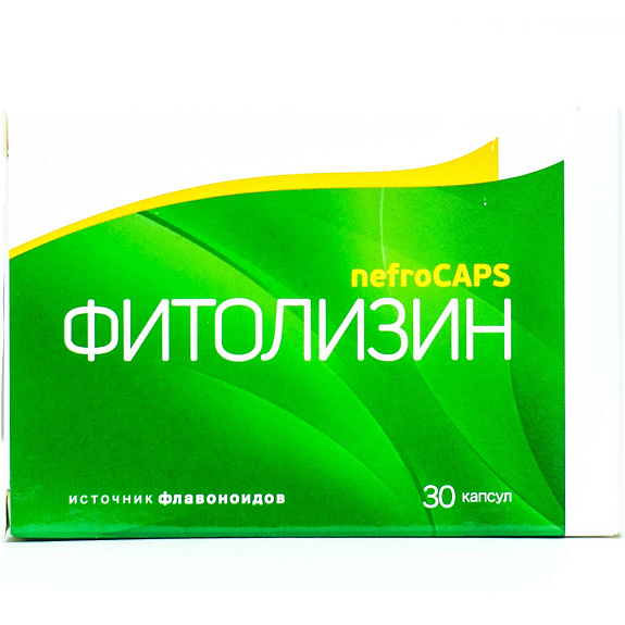 Фитолизин Nefrocaps для нормального функционирования почек и мочевыводящих путей 356 мг, 30 капсул
