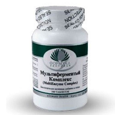 Мультиферментный Комплекс, Сохранность микрофлоры желудка, Альтера Холдинг, 100 таблеток