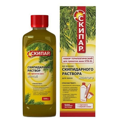 Раствор желтый набор терапевтический для ванн Скипар, 500 мл